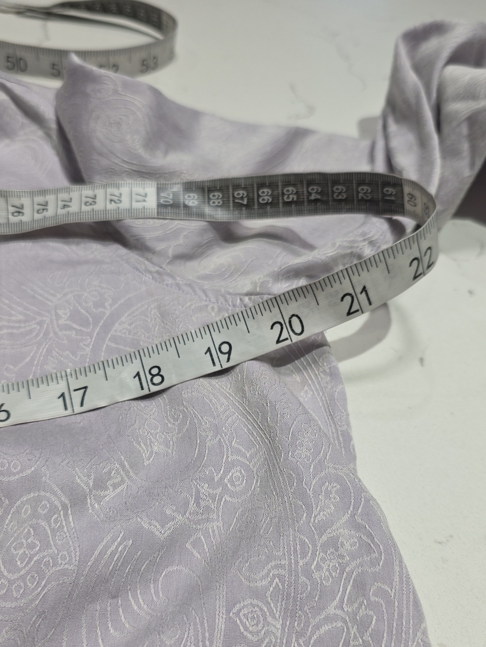 #460 ETRO Lavender Paisley Button-Down Shirt 48 - Picture 14 of 14